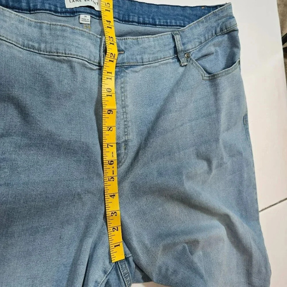 Lane Bryant Womens Plus Size 24 Mid- rise Boyfriend capri Blue Denim Jeans - Picture 8 of 11